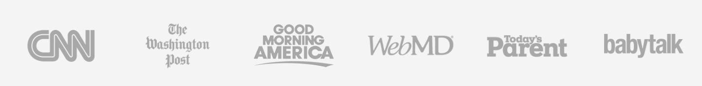 CNN, The Washington Post, Good Morning America, WebMD, Today's Parent, babytalk
